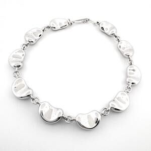 TIFFANY Silver Bean Charm Bracelet